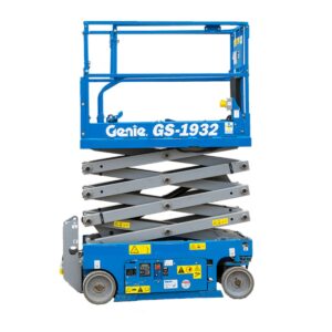 Xe nâng người cắt kéo 8m làm việc chạy điện