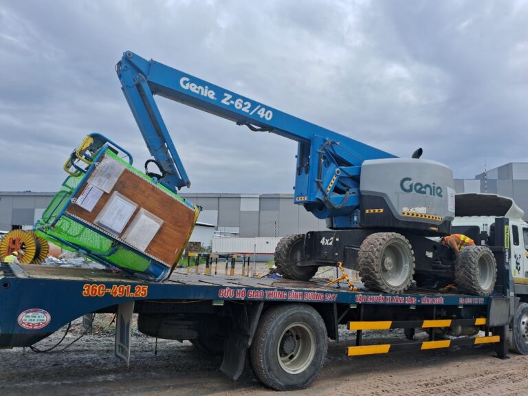 Cho thuê xe nâng tại dự án công ty Dược Otsuka