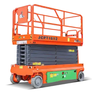 Xe nâng người cắt kéo 16m làm việc
