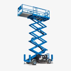 Xe nâng người cắt kéo 16m làm việc